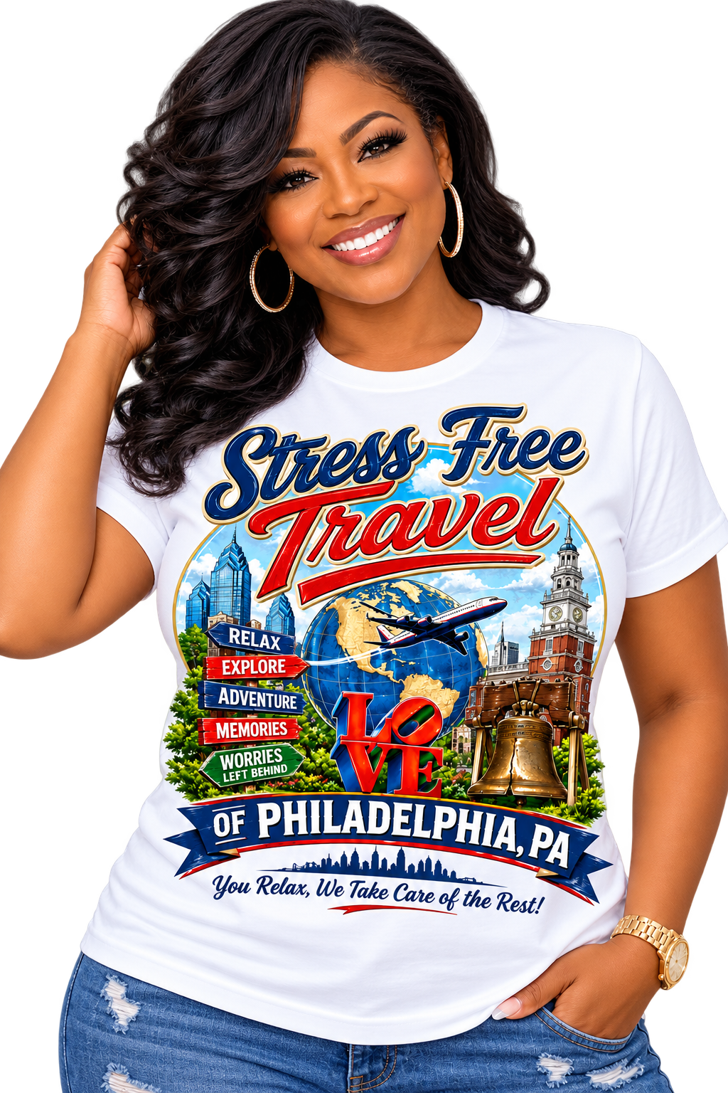 Stress Free Travel Tee &mdash; Navy
